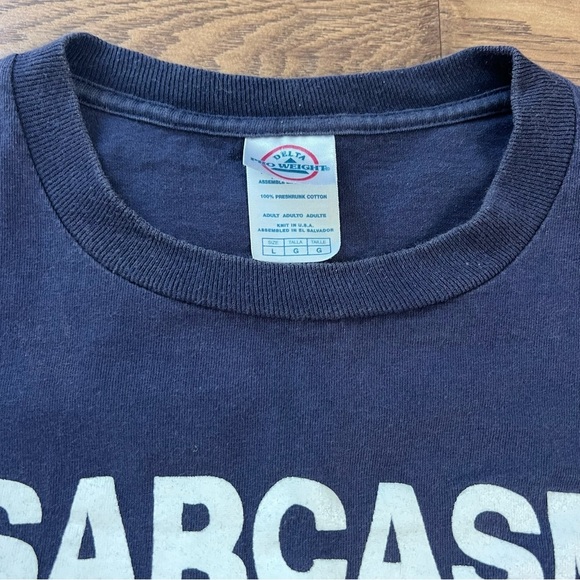 Vintage Delta Heavy Weight Sarcastic Tee Large EUC - Picture 3 of 3